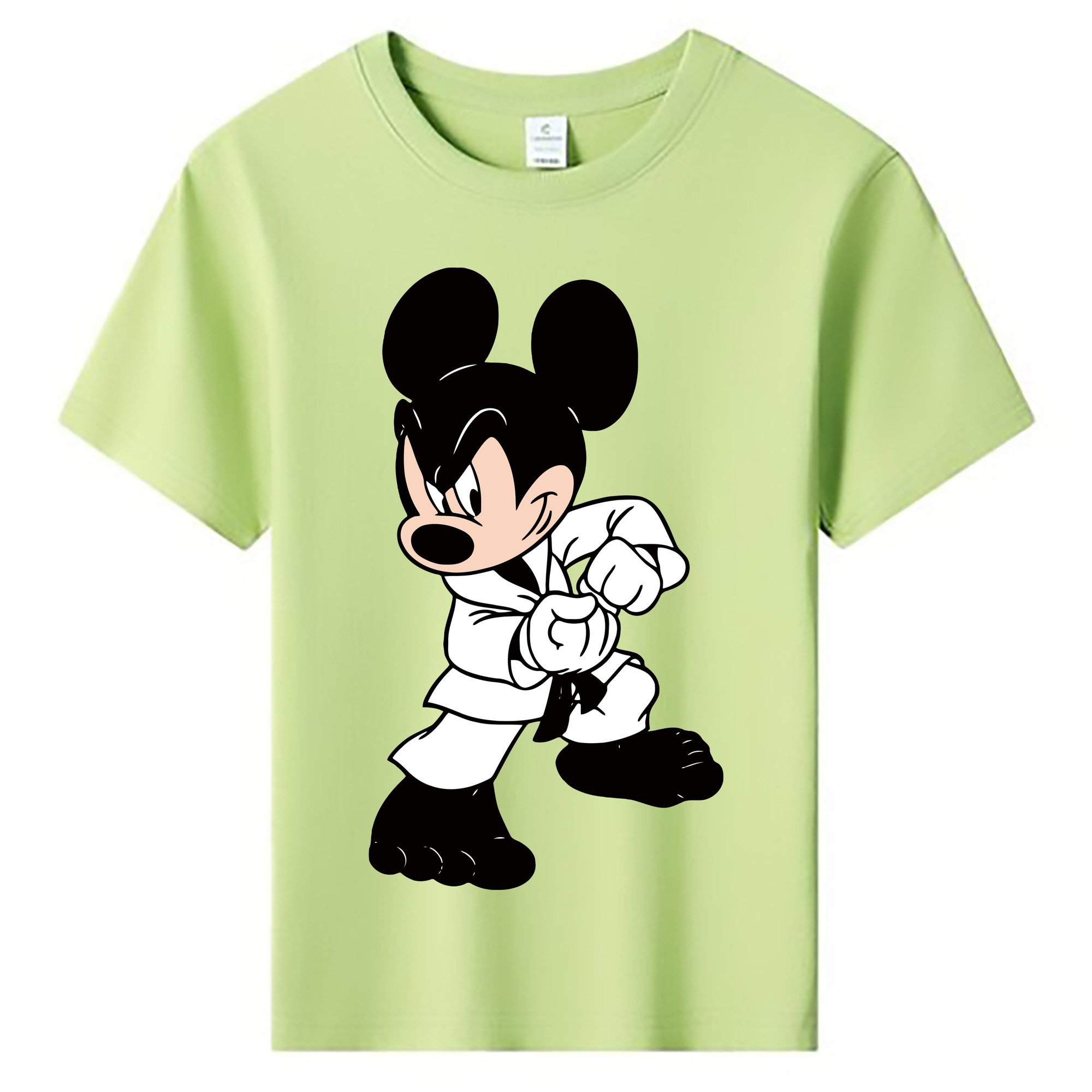 ミッキーマウス Mickey Mouse 綿100％キッズTシャツ（フロントプリント）
